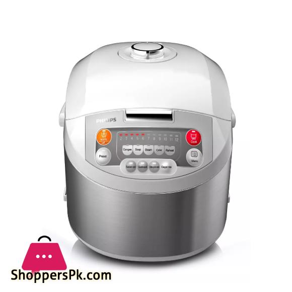 Philips Viva Collection Fuzzy Logic 3D Heating Rice Cooker HD3038 - 980 Watts