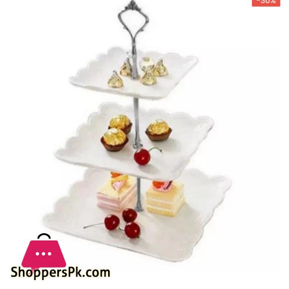 3 Tier Cupcake Stand Tiered Serving Cake Stand - Square