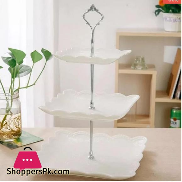 3 Tier Cupcake Stand Tiered Serving Cake Stand - Square