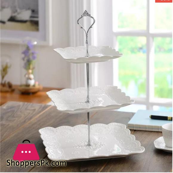 3 Tier Cupcake Stand Tiered Serving Cake Stand - Square