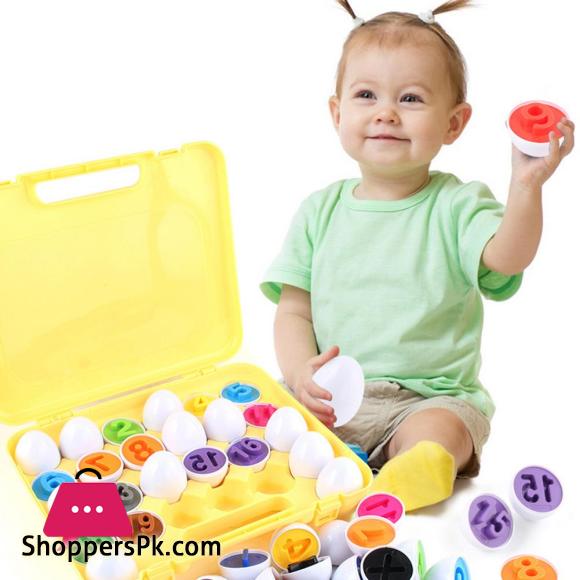 26 Pcs Numbers Matching Eggs Toy Baby Learning Education Math Toy Puzzle Matching Toys Montessori Building Blocks For Children