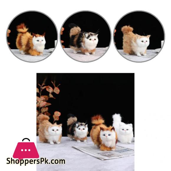 Beautiful Simulation Cat Lightweight Kitty Model Nice Looking Stimulate Touching Cat Dolls Simulation Animal