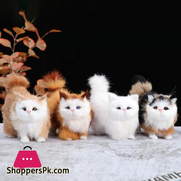 Beautiful Simulation Cat Lightweight Kitty Model Nice Looking Stimulate Touching Cat Dolls Simulation Animal