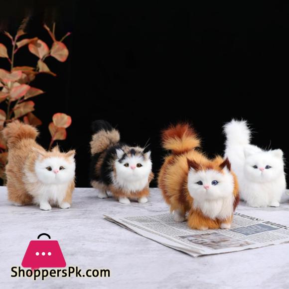 Beautiful Simulation Cat Lightweight Kitty Model Nice Looking Stimulate Touching Cat Dolls Simulation Animal