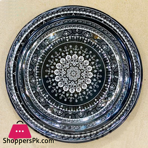 Blue Floral Melamine Deep Plate Pack of 6
