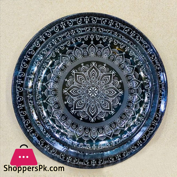 Blue Floral Melamine Deep Plate Pack of 6