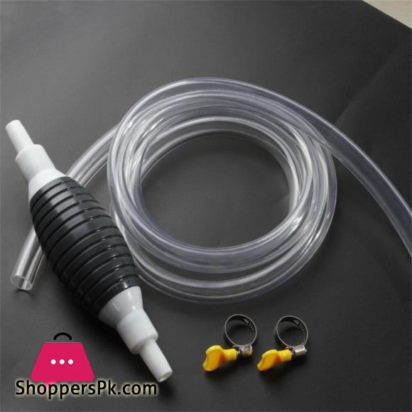 Car Fuel Pump Manual Siphon Liquid Oil Water Petrol Transfer Snowblower Gasoline Pump With Hose For Car Marine Outboard