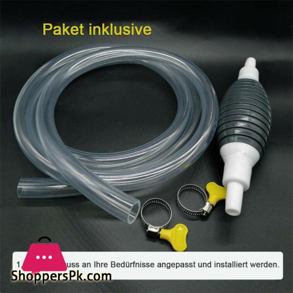 Car Fuel Pump Manual Siphon Liquid Oil Water Petrol Transfer Snowblower Gasoline Pump With Hose For Car Marine Outboard