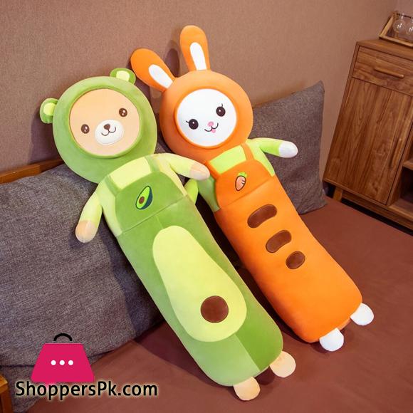 Cute Soft Long Rabbit Bear Boyfriend Pillow Plush Toys Stuffed Carrot Avocado Pause Office Nap Sleep Pillow Cushion Girls Gifts