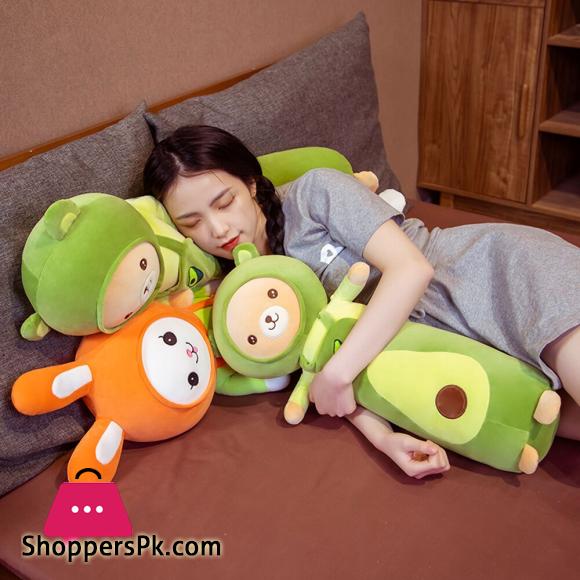 Cute Soft Long Rabbit Bear Boyfriend Pillow Plush Toys Stuffed Carrot Avocado Pause Office Nap Sleep Pillow Cushion Girls Gifts