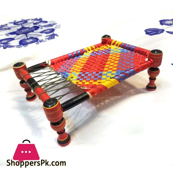 Decorative Charpai (Bed) Village Collectible - Unique Handmade Table Top Decoration.