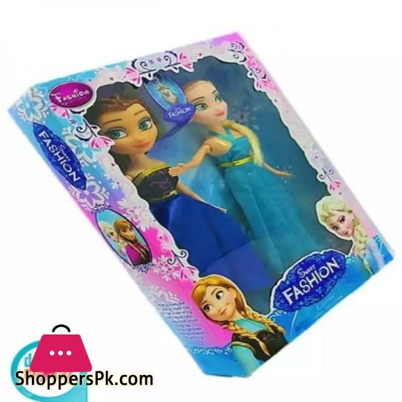 Frozen Elsa and Anna pack of 2 Rubber Bendable Doll