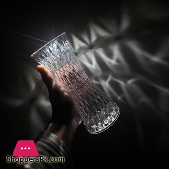 LED Touch Sensor Diamond Table Lamp Small Waist Crystal Decoration Light For Bar Bedroom Bedside Coffee Desk Night Lighting Gift