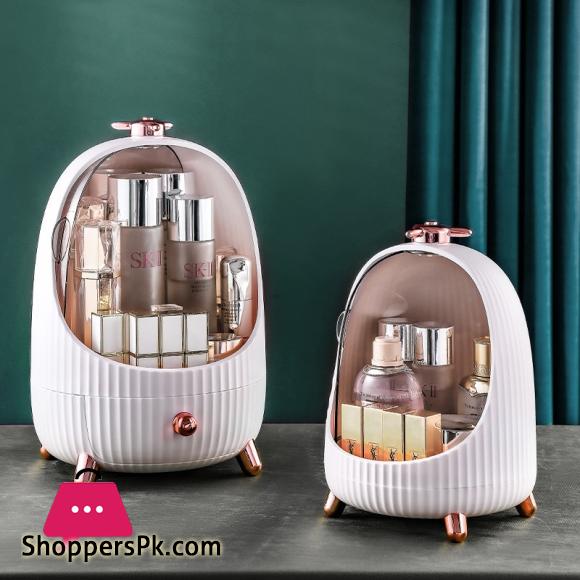 Loe Round Dustproof Cosmetics Storage Box Drawer Lipstick Mask Skincare Shelves
