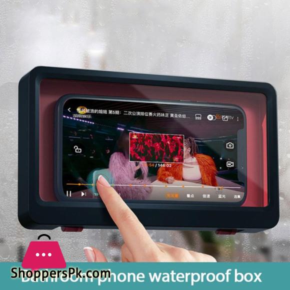 Magic Wall Mounted Phone Case Waterproof Phone Holder Bathroom Toilet Tablet Or Phone Holder Self Adhesive Shower Accessories
