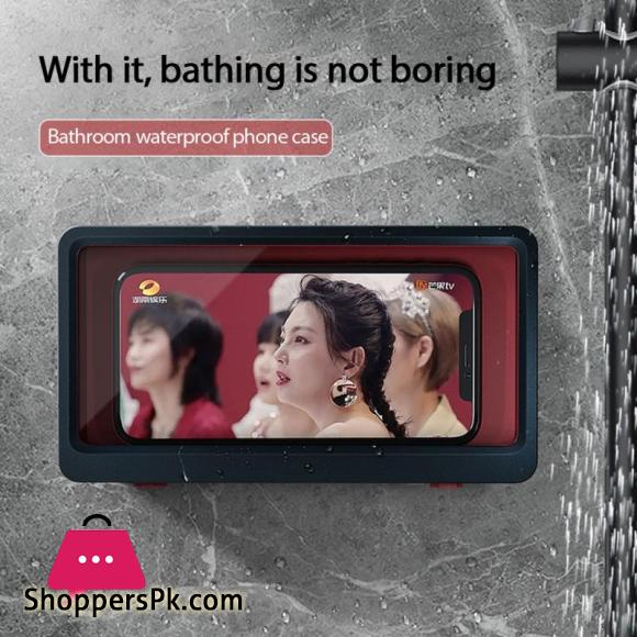 Magic Wall Mounted Phone Case Waterproof Phone Holder Bathroom Toilet Tablet Or Phone Holder Self Adhesive Shower Accessories