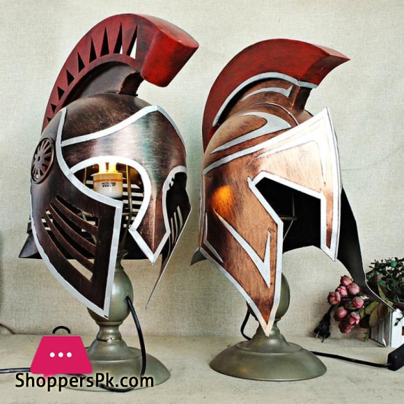 Metal Vintage Samurai Roman Warrior Helmet Handmade Bar Decoration Theme Props