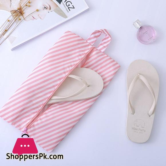 Portable Waterproof Travel Shoe Storage Bag Polyester Zippers Dustproof Covers Shoes Organizer Hand held Storage Bags