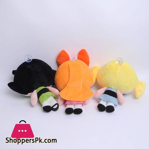 Powerpuff Girls Plush Toys Cute Blossom Buttercup Bubbles Stuffed Dolls Gifts for Children - 9 Inch