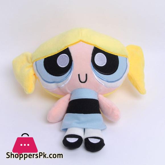 Powerpuff Girls Plush Toys Cute Blossom Buttercup Bubbles Stuffed Dolls Gifts for Children - 9 Inch