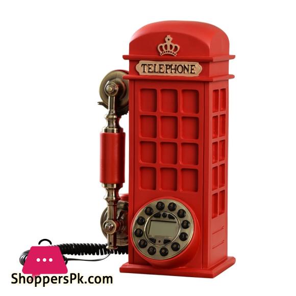 Retro Landline Phone Fashion Creative Personalized and Cute Cartoon Wireless Card Home Old Fashioned Antique Telephone