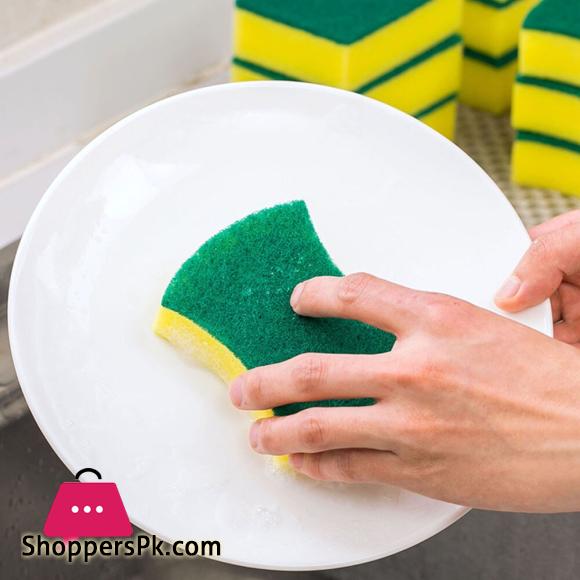Thick Sponge Creative Smiley Face Decontamination Dish Washing Cloth Cleaner Sponge Home Kitchen Cleaning Tools Set 4pcs