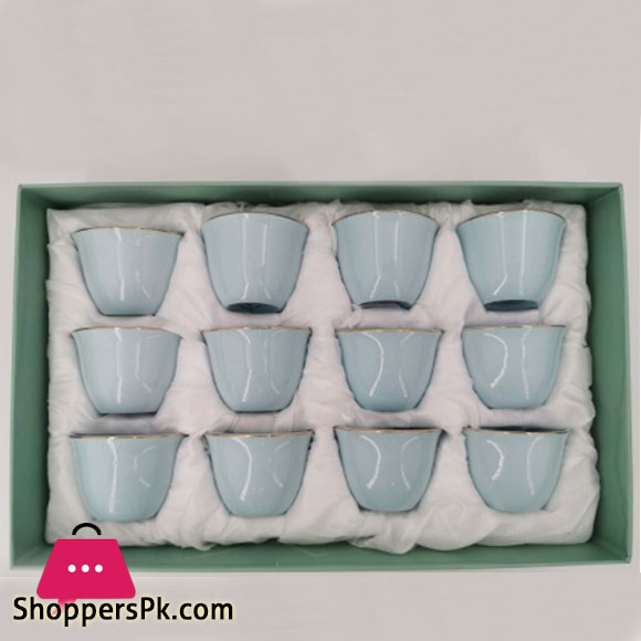 ANGELA 12pcs Kawa Piali blue