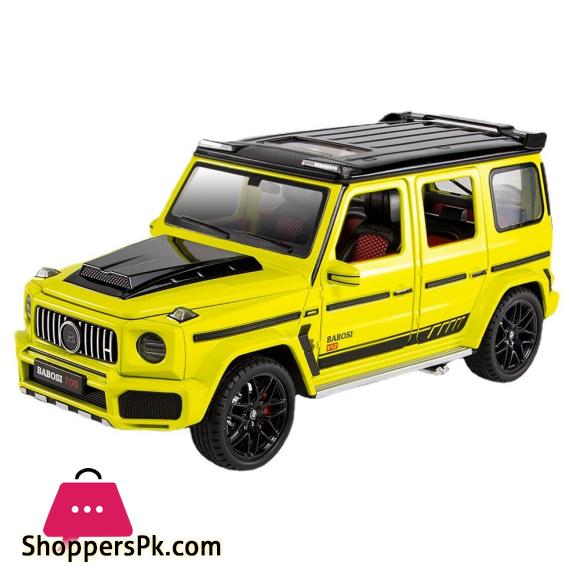 1:18 Mercedes Benz G700 Simulation Toy Vehicles Model Alloy Pull Back Metal Genuine License Collection Gift Off Road Kids F393