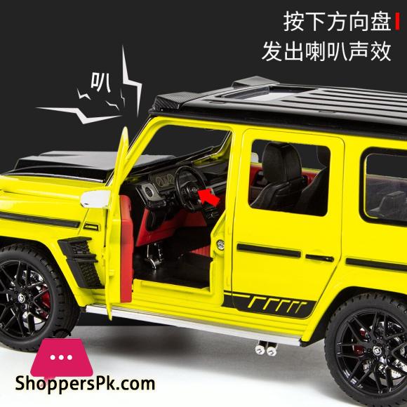1:18 Mercedes Benz G700 Simulation Toy Vehicles Model Alloy Pull Back Metal Genuine License Collection Gift Off Road Kids F393