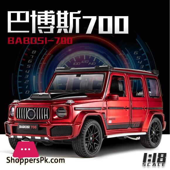 1:18 Mercedes Benz G700 Simulation Toy Vehicles Model Alloy Pull Back Metal Genuine License Collection Gift Off Road Kids F393