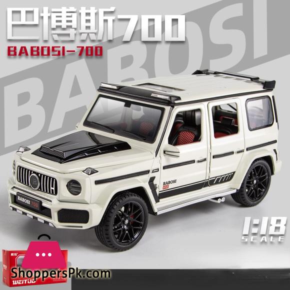 1:18 Mercedes Benz G700 Simulation Toy Vehicles Model Alloy Pull Back Metal Genuine License Collection Gift Off Road Kids F393