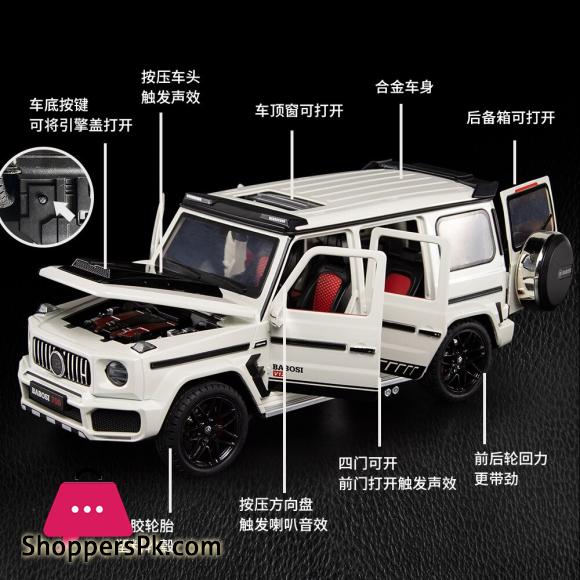 1:18 Mercedes Benz G700 Simulation Toy Vehicles Model Alloy Pull Back Metal Genuine License Collection Gift Off Road Kids F393
