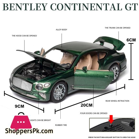 1:24 BENTLEY Continental GT Simulation Diecast Alloy Car Model Kids Toy Gift