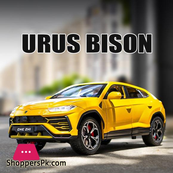 1:24 Lambos URUS Bison SUV Coupe Alloy Car Model Sound and Light Simulation Car Decoration Collection Child Toy Gift|