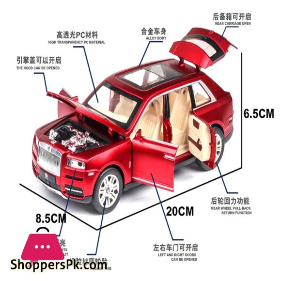 1:24 Rolls Royce Cullinan Alloy Car Model Metal Vehicles Diecasts Collection With Engine Sound And Light Gift For Children|