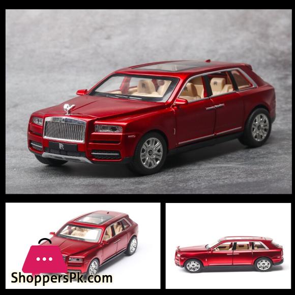 1:24 Rolls Royce Cullinan Alloy Car Model Metal Vehicles Diecasts Collection With Engine Sound And Light Gift For Children|