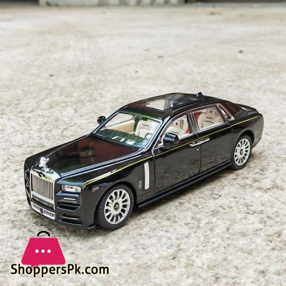 1:24 Sound and Light Pull Back Alloy Car Model Car Set Childrens Toys Rolls-Royce Phantom Ornaments Collection