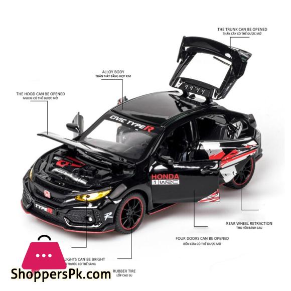1:32 HONDA CIVIC TYPE R LIMITED EDITION Toy Car Metal Toy Diecasts & Toy Vehicles Car Model High Simulation Car Toys For Boy