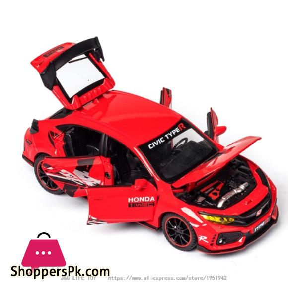 1:32 HONDA CIVIC TYPE R LIMITED EDITION Toy Car Metal Toy Diecasts & Toy Vehicles Car Model High Simulation Car Toys For Boy