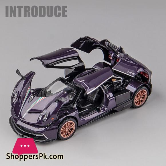 1:24 Pagani Huayra Dinastia Alloy Car Model Diecast Toy Vehicle sound and light Pull Back Simitation Cars Model Toys Gift