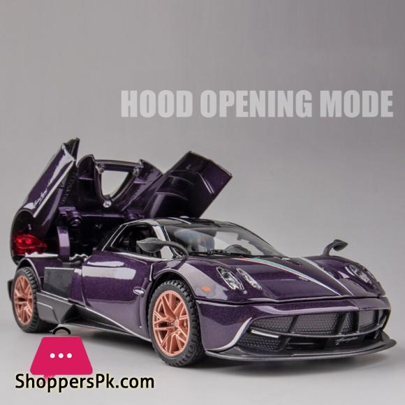 1:24 Pagani Huayra Dinastia Alloy Car Model Diecast Toy Vehicle sound and light Pull Back Simitation Cars Model Toys Gift