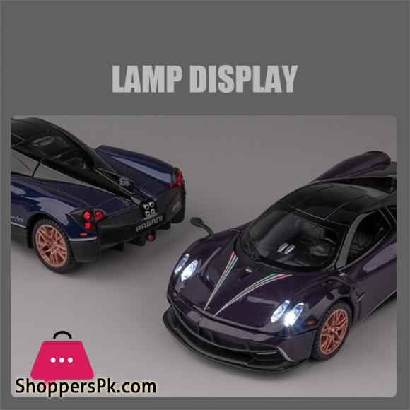 1:24 Pagani Huayra Dinastia Alloy Car Model Diecast Toy Vehicle sound and light Pull Back Simitation Cars Model Toys Gift