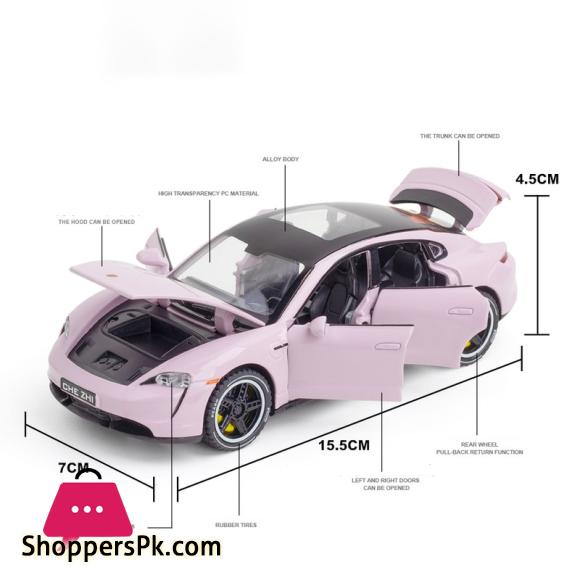 1:32 Taycan New Energy Vehicles Alloy Metal Diecast Cars Model Toy Cars With Sound And Light For Kids Children Toys
