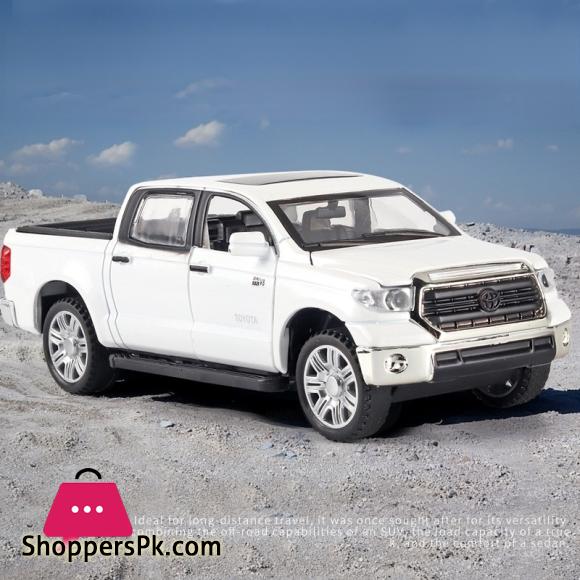 1:32 Toyota Tundra Pickup Truck, Diecast Metal Model Car Toy with Sound Light, Kids Gift Collection