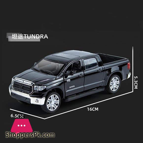 1:32 Toyota Tundra Pickup Truck, Diecast Metal Model Car Toy with Sound Light, Kids Gift Collection
