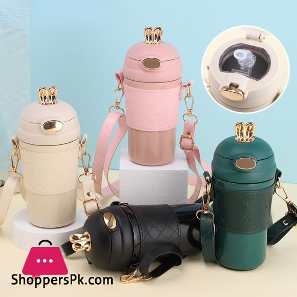 400ml Portable Water Bottle Stainless Steel термос Bottle Insulation Straw Tumbler Cup Gift garrafa termica copo termico|