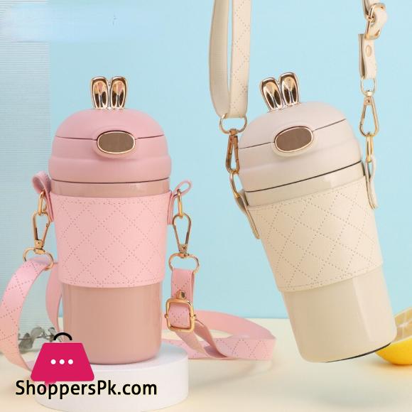 400ml Portable Water Bottle Stainless Steel термос Bottle Insulation Straw Tumbler Cup Gift garrafa termica copo termico|
