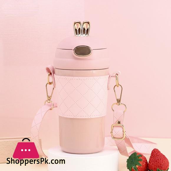 400ml Portable Water Bottle Stainless Steel термос Bottle Insulation Straw Tumbler Cup Gift garrafa termica copo termico|