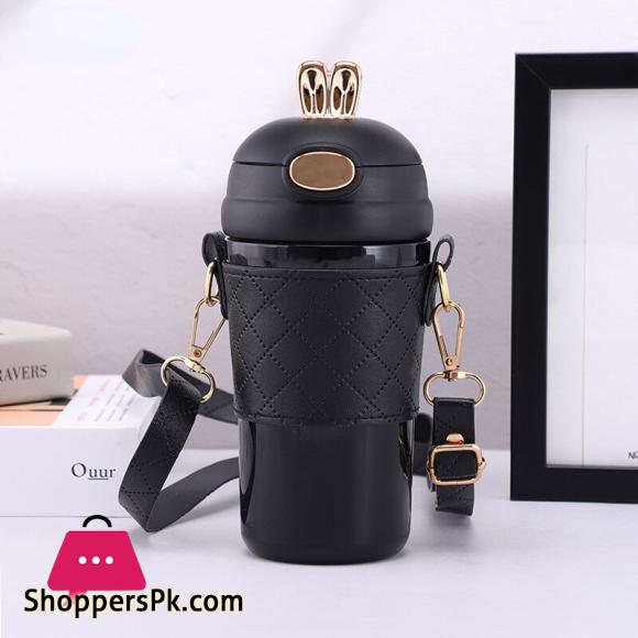 400ml Portable Water Bottle Stainless Steel термос Bottle Insulation Straw Tumbler Cup Gift garrafa termica copo termico|