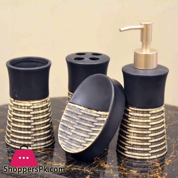 A-Y Bathroom Set Stone Set of 4Pcs